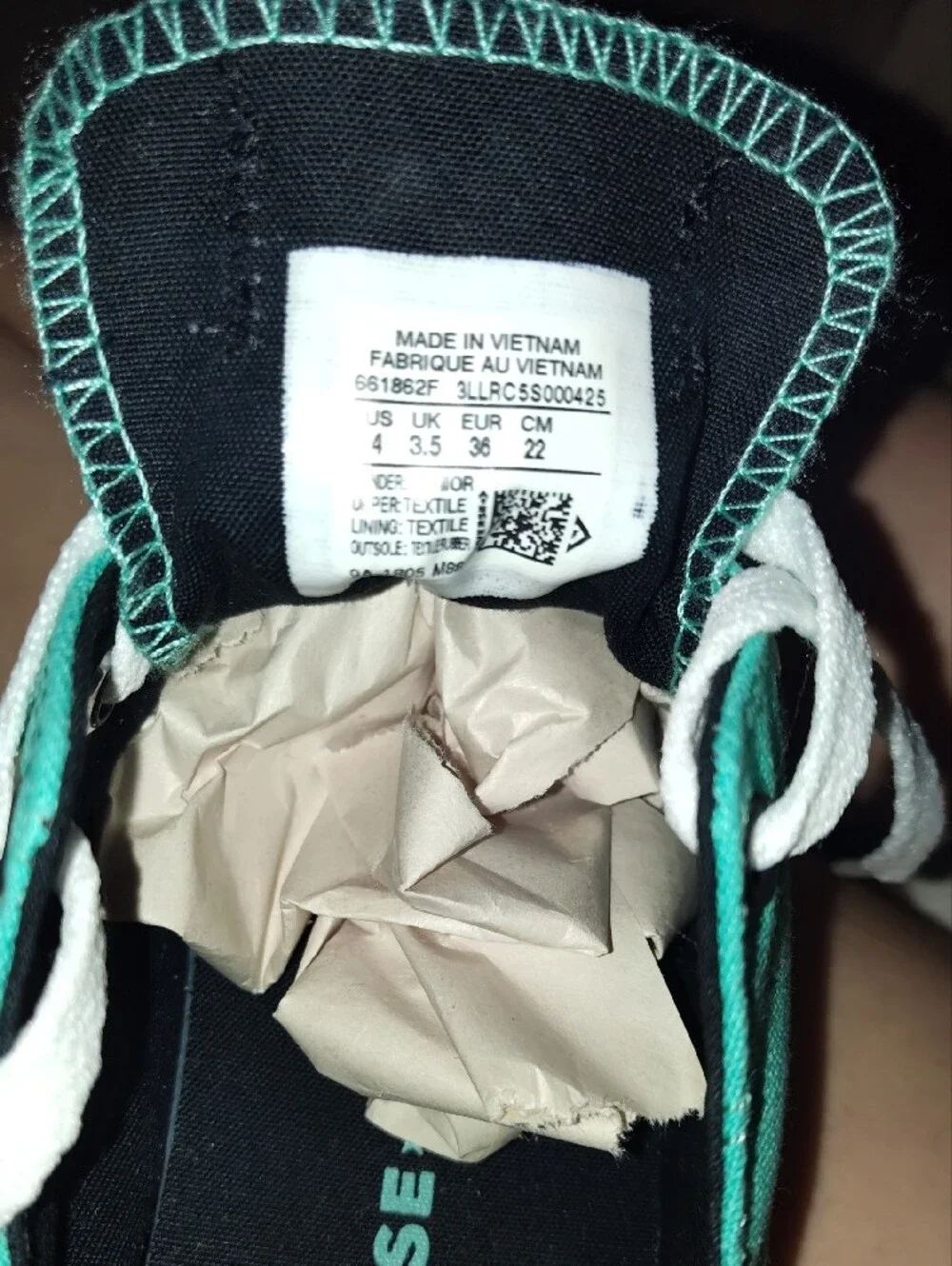 Converse Kids Teal Low Top Sneakers with White Laces